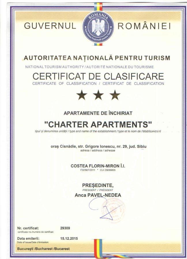 Charter Apartments Costea Sibiu Exteriér fotografie